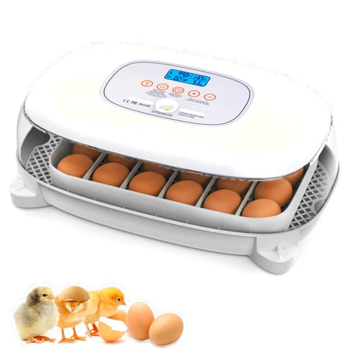 COCLILY Incubators for Hatching 24-50 Eggs with Humidity Indication Temperature Control, Egg Candle Automatic Egg Turner Poultry Incubators for Hatching Chickens, Ducks, Quails
