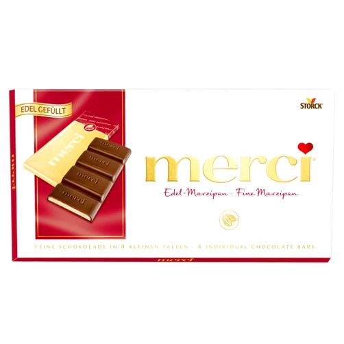Strck eonou Storck Merci Single Chocolates- Dark Chocolate with Marzipan -
