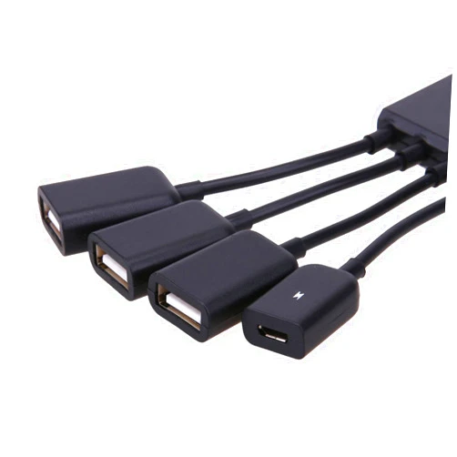 Etigood OTG Adapter Cable 4 in 1 Type-C, Universal Female Data Transfer Cord Adapter for USB-C Port Phone, USB Hub Micro USB Extension Cable for Android Tablet