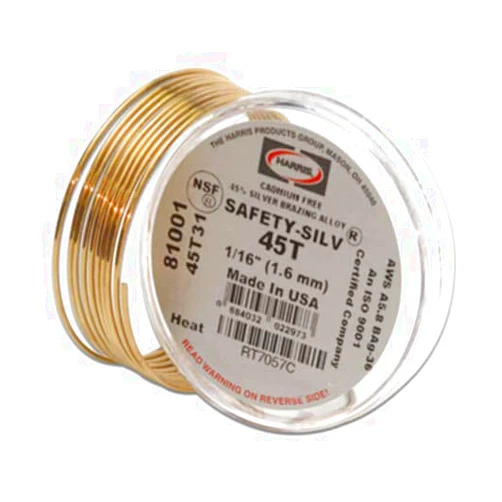 Generic Harris Safety-Silv 45T Tin-Bearing Silver Brazing Alloy Wire (1 per Pack)