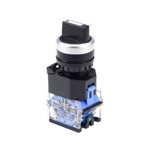 uxcell Rotary Selector Switch 3 Positions 2NO Self-Lock Latching AC 660V 10A 22mm Panel Mount Set of 1