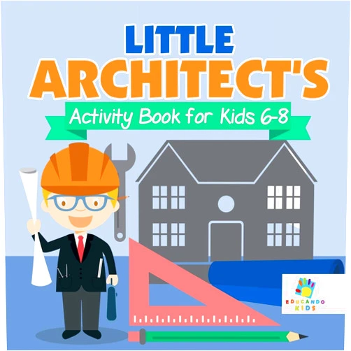 Educando Kids Little Architect's Activity Book for Kids 6-8