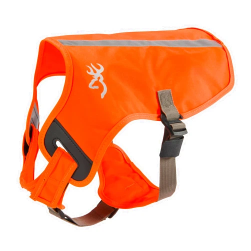 Browning Pet Vests, Hi Vis Safety Vests for Dogs, Safety Orange, Medium, Adjustable Coverage