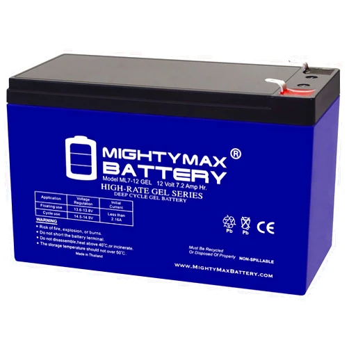 Mighty Max Battery 12V 7AH Gel F1 Replacement Battery Compatible with Epcom Power Line PL7-12