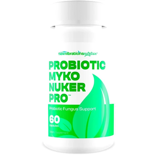 New Vibrations Nutrition Probiotic Myko Nuker Pro - Our Best Fungus Fighting Probiotics - Natural Nail Fungal Treatment for Toenail Fungus Support - Clear Nails from The Inside Out with Probiotics Fungal Pills - Fungi Nail
