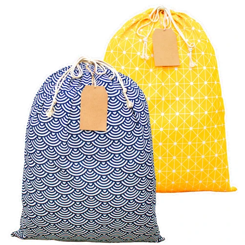 ERIBAGZ 2 pack Jumbo gift bag (36” x 27.5”) with 5 Gift Tags - Reusable Large gift bags for presents. Giant gift bag. Santa sacks. Big birthday bag, Baby Shower, storage. Ed. 1.