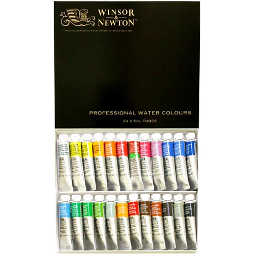 Winsor & Newton Windsor & Newton Artist Watercolor 5ml 24 Color Set