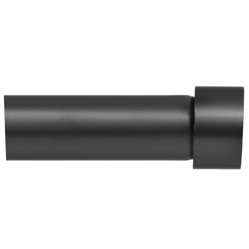 Ivilon Drapery Window Curtain Rod - End Cap Style Design 1 Inch Pole. 28 to 48 Inch Color Black