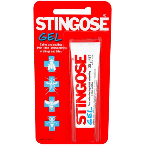 Stingose Stigose Gel – Fast Relief of Pain, Itch and Swelling from Bug Bites and Stings. #1 Treatment in Australia. 25 gr.