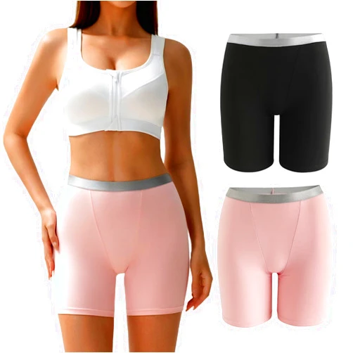 moonlight elves Womens Boxer Briefs Panties, Cotton Comfortable Boy Shorts Underwear, Anti Chafing Soft Panty, 2 Pack