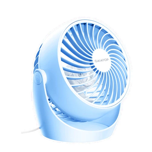 Gaiatop Air Circulator Fan, Portable Desk Fan Table Fan Dorm Fan, 5-Inch Small Fan 3 Speed with 360° Adjustable Tilt Energy-Saving Quiet Fan for Home, Office, Bedside, Bedroom, Bathroom