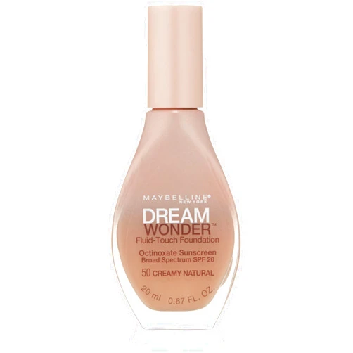 Maybelline New York Dream Wonder Fluid-Touch Foundation, Creamy Natural, 0.67 Fluid Ounce
