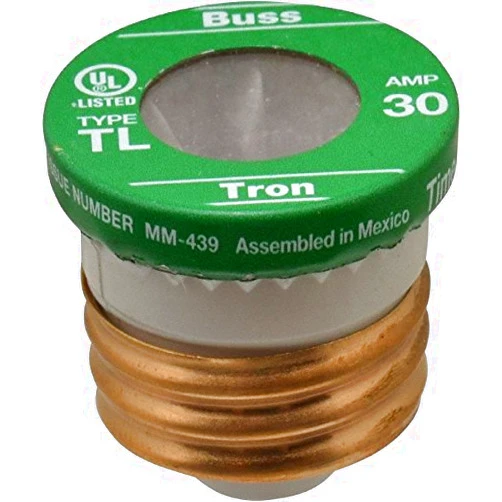 Cooper Bussmann Bussman BP/TL-30 30 Amp Time Delay Plug Fuses 3 Count