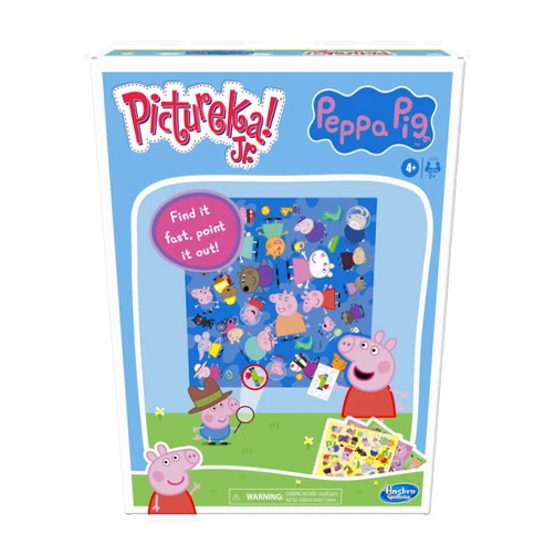 Hasbro Gaming Pictureka! Junior Peppa Pig Picture Game, Fun Board Game for Preschoolers, for 4 Year Olds and Up, No Reading Required