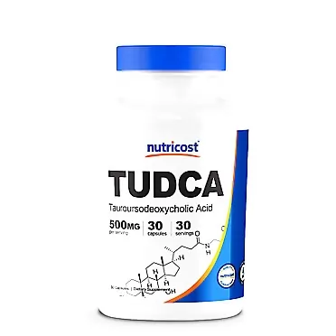 Nutricost Tudca 500mg, 30 Capsules (Tauroursodeoxycholic Acid) - Premium Quality, Gluten Free