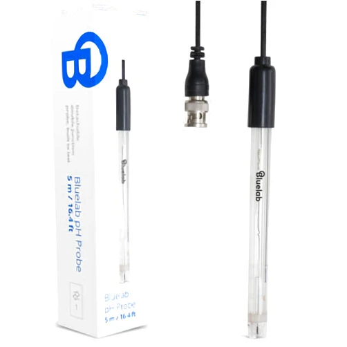 Bluelab PROBPH pH Probe for Water, Replacement Electrode for Meter, Monitor, and Controller with Easy Calibration, Tool for Hydroponic System and Indoor Plant Grow