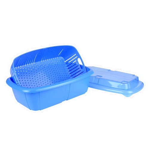 Hutzler Saver Set Fruit Keeper, 2 quarts, Blue