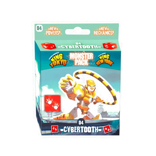 IELLO: Monster Pack #4 Cybertooth, Brings New Game Mechanic, Compatible with All Existing Monsters, 2 to 6 Players, Ages 8 and Up