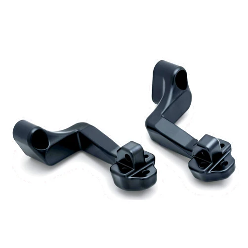 Kuryakyn 5831 Motorcycle Foot Control Component: Passenger Board Mounts for 2015-20 Indian Motorcycles, Gloss Black, 1 Pair