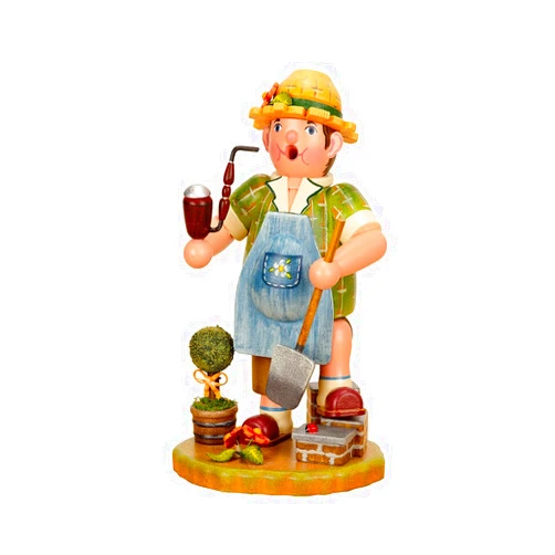 Hubrig Volkskunst Gardener Man 21cm Incense Smoker