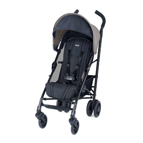 Chicco Liteway® Stroller, Compact Fold Baby Stroller with Canopy, Lightweight Aluminum Frame Umbrella Stroller, for Use with Babies and Toddlers up to 40 lbs. | Dune/Brown