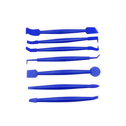AICEL Car Wrapping Vinyl Tool Kit, Set of 7 Window Film Tint Miniature Squeegee, Auto Wrap Edge Trimming Stick, Curves Slot Corner Installing Tool for Vehicle Wraps and Stickers (Blue)
