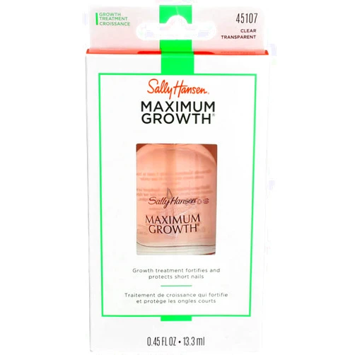 Sally Hansen Maximum Growth Treatment Clear 0.45 Ounce (13.3ml) (2 Pack)