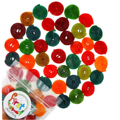 FirstChoiceCandy Licorice Wheels Gummy Candy (Two Faced Rainbow, 2 Pound)