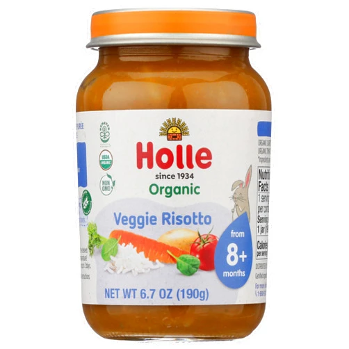 Holle Organic Veggie Risotto Baby Food, 6.7 OZ