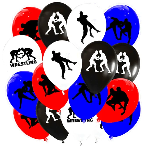 ATSMOICY 50 Pieces Wrestling Balloon Wrestling Match Themed Baby Shower Birthday Party Supplies Decorations Favors Balloon