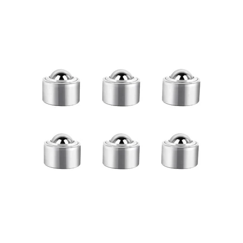 ILife.ISPT Roller Ball Transfer Bearings Casters - Heavy Duty Conveyor Ball Transfer Unit for Transmission Equipment, 15.88mm Diameter Universal Rotation Roller,528 Lbs Total Load Capacity, 6 Pieces