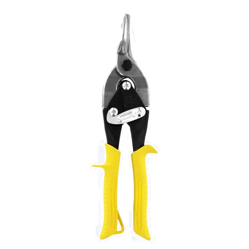 Midwest Snips MIDWEST Aviation Snip - Straight Cut Regular Tin Cutting Shears with Forged Blade & KUSH'N-POWER Comfort Grips - MWT-6716S