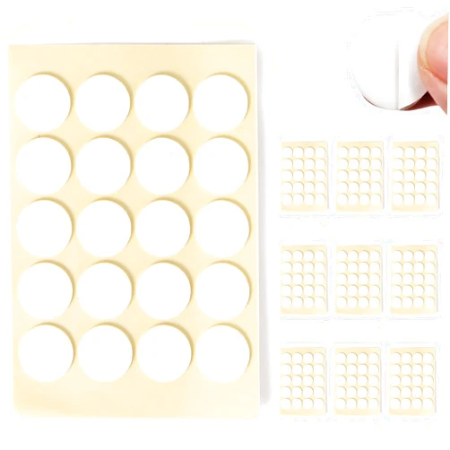 Ziosxin 200PCS Heat-Resistant Double-Sided Candle Wick Stickers - Perfect for DIY Candle Making White
