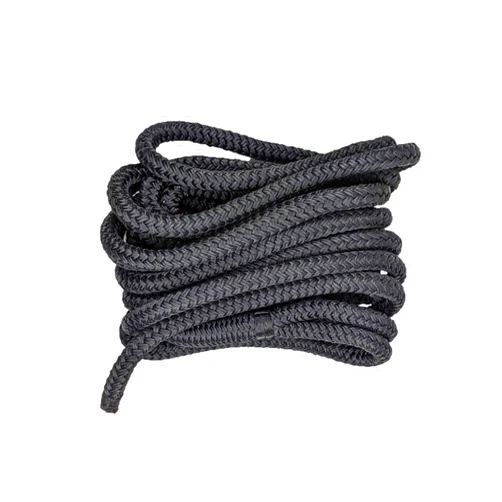 South Bend Rope Co South Bend Rope Marine Grade Double Braided Nylon Dock Line w/Eye Splice (Black, 3/8-inch x 15 feet)