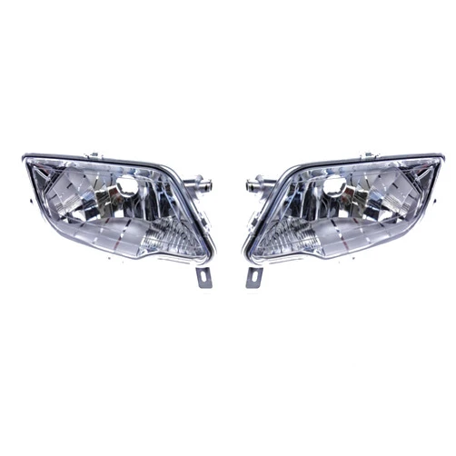 Generic OEM Headlight Set Of 2 Compatible With Honda Recon Rancher Rubicon 33110-HR3-A20 33160-HR3-A20, Chrome