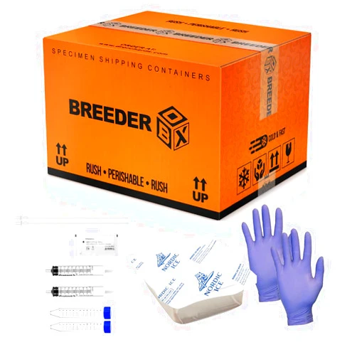 Dr. Orchard's Breeder's Box Dog Semen Shipping for Breeders, Disposable Semen Transport, Canine Semen Shipping Box, Cools up to 48 Hours, Disposable Semen Transport