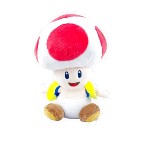 YoCosii Mushroom Red Toad Plush Sitting Position, Cuddly Cartoon Game Stuffed Toy Doll 7