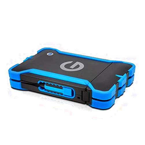 G-Technology 1TB G-DRIVE ev ATC Portable External Hard Drive with tethered Thunderbolt cable - All-Terrain Drive Solution - 0G03586-1