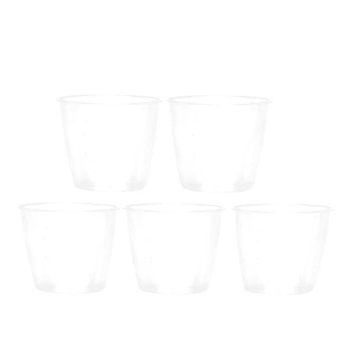 JCBIZ 5pcs Plastic Transparent Rice Measuring Cup 160ml Rice Cooker Measuring Cup for Dry and Liquid Ingredients