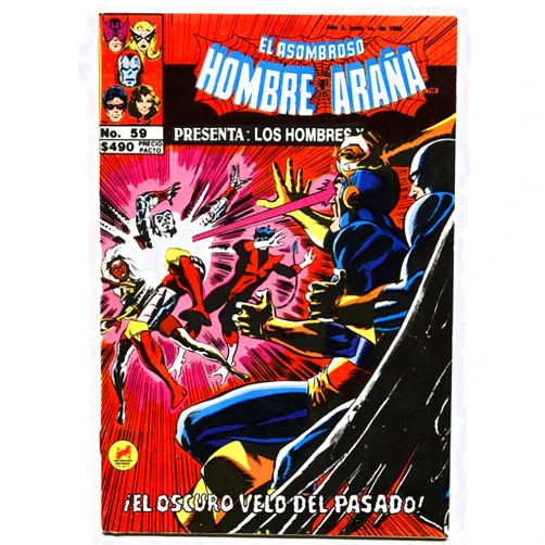 El Asombrose Hombre Arana #59 1989- Spanish language Spider-man X-MEN #106