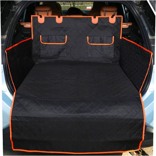 NESTROAD SUV Cargo Liner for Dogs, Waterproof Dog Trunk Cargo Cover Mat for Backseat,Nonslip Dog Seat Cover with Side Walls Protector and Bumper Flap for SUVs and Trucks,Universal Size,65