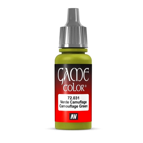 Vallejo Game Color Camouflage Green Paint, 17ml
