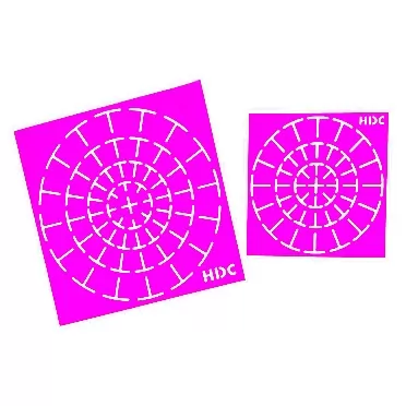 Happy Dotting Company Super Flex Silicone Stencil Set - Flexible Template - by Happy Dotting Company - Stencils for Mandala Art Including Dotting on Mugs, Bottles