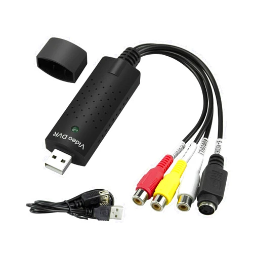 Little World USB 2.0 Audio/Video Converter, Video Capture Card VHS Box VHS VCR TV to Digital Converter, Windows 2000/XP/Vista/7/8/10/11/Mac