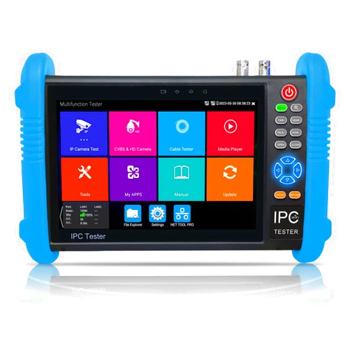 WANLUTECH 8K IP Camera Tester with PoE, WANLUTECH CCTV Tester 7 inch Touchscreen 8MP TVI CVI AHD CVBS Camera Tester RJ45 Cable Tester Network Tools WiFi HDMI I/O VGA in (IPC-9800ADH Pro)