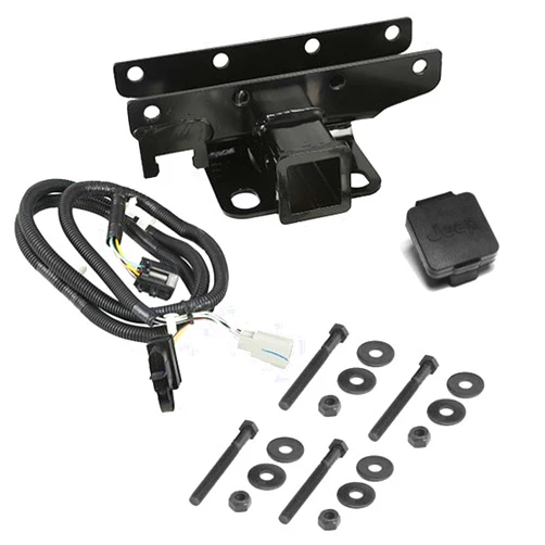 Rugged Ridge | Trailer Hitch Kit, Jeep Logo | 11580.52 | Fits 2007-2018 Jeep Wrangler JK