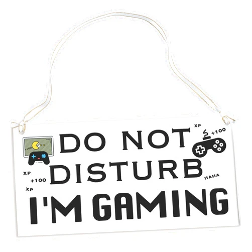 RysmMake Gamer Gifts for Teenage Boys, Funny Gaming Room Decor for Men, Teen Gamer Gift for Fortnite Fans - Do Not Disturb I’m Gaming Acrylic Sign, Funny Gaming Stocking Stuffers for Teen Boys Under 10 Dollars