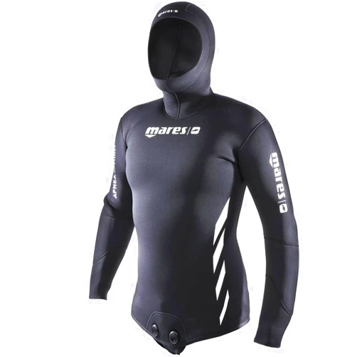 MARES Men's Apnea Instinct 50 5mm Open Cell Neoprene Freediving Wetsuit Jacket with Hood