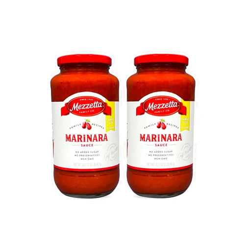 Mezzetta Family Recipes Marinara Sauce, Family Size | Vegan, Non-GMO, Gluten Free, Keto | 32 Ounce Jar (Pack of 2)