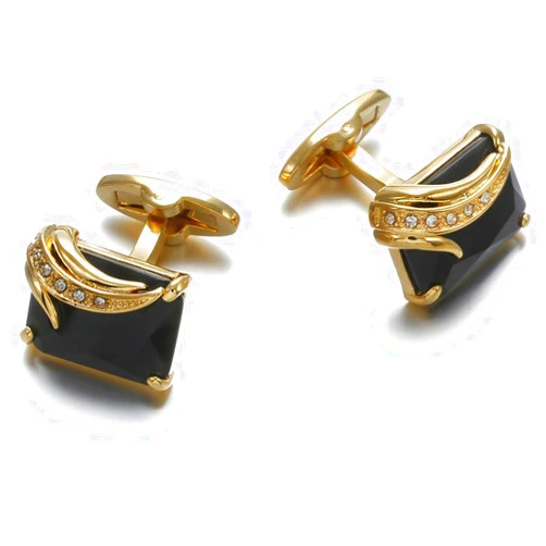 DOnhek French Shirt Cufflinks Hollow Sleeve Nail Diamond Button Dress Button Shirt Buttons
